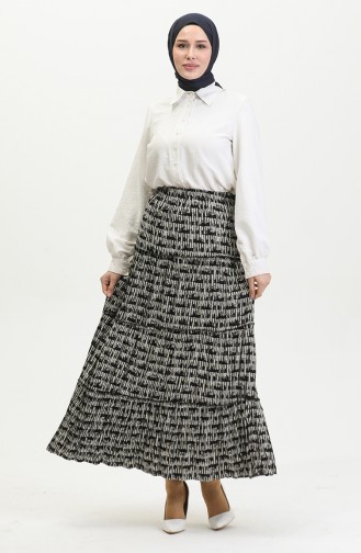 Almila Gypsy Viscose Skirt 3161-03 Black 3161-03