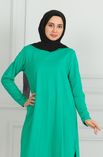 Lange Tuniek Met Split 9141-03 Groen 9141-03