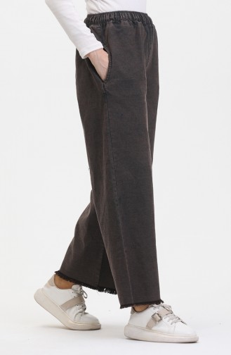 Beli Lastikli Kot Pantolon 1793T-01 Füme