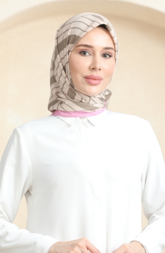 Soft Cotton Scarf 19093-05 Beige Milk Coffee 19093-05