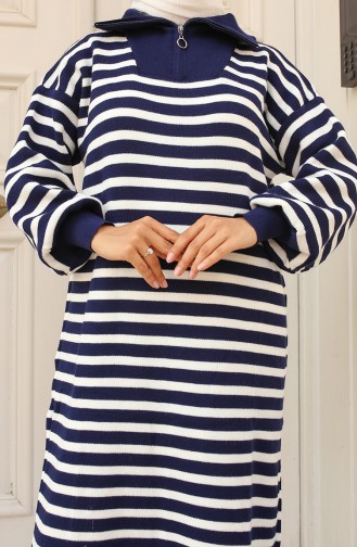Robe Hijab Bleu Marine 11027-01