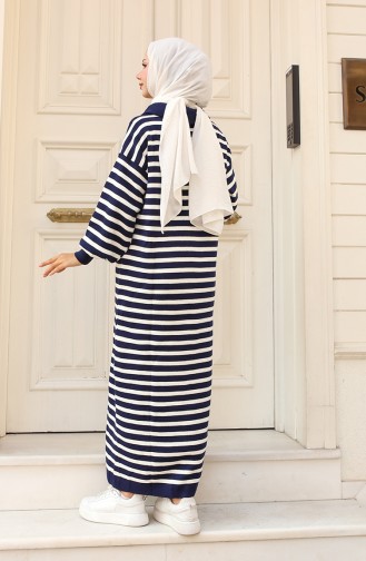 Robe Hijab Bleu Marine 11027-01