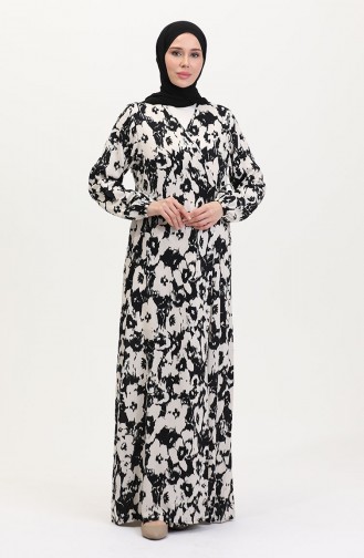 Robe de Prière Noir 4483AK-03