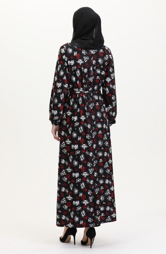 Black Hijab Dress 4582E-01