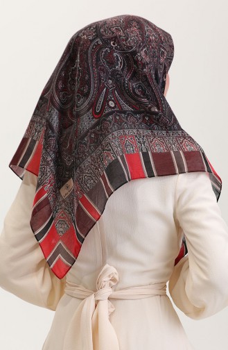 Claret red Hoofddoek 70276-07