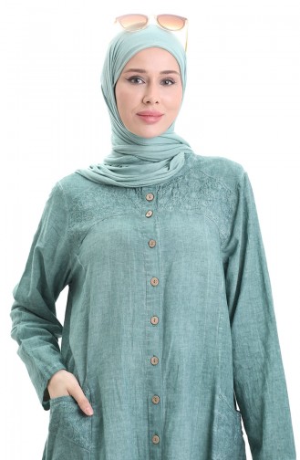 عباءه اخضر فاتح 8082-05