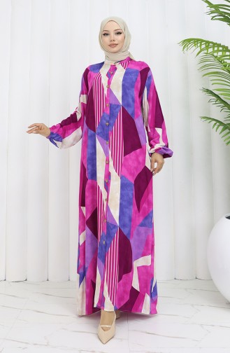 Robe Hijab Fushia 0051-03