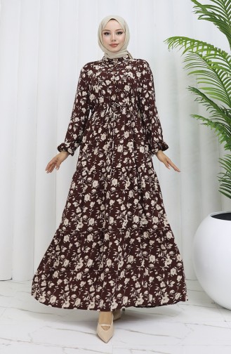 فستان بُني 0053-01