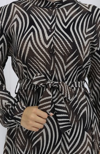 Black İslamitische Jurk 4074-02