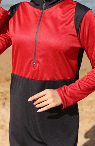 Rot Hijab Badeanzug 2508-05